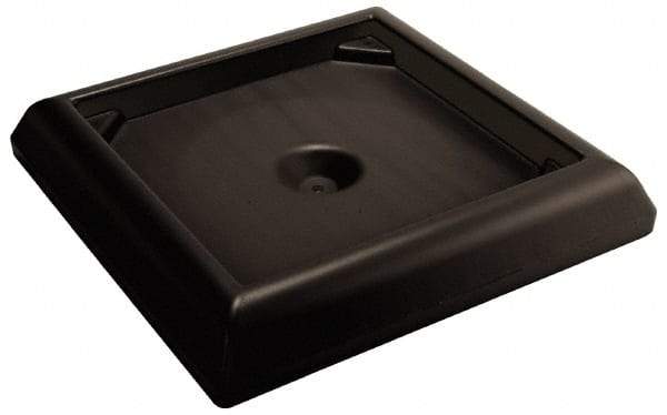 Rubbermaid - Black Plastic Weighted Base - Compatible with 45 & 65 Gal Containers, 24-1/2" Long, 6" High - Best Tool & Supply