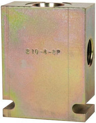 Parker - 37.5 GPM 1/2 Inlet Steel Hydraulic Control Valve - 7/8-14 Thread, C10-4 Cavity, 1-1/4" Wide x 2-1/2" Long - Best Tool & Supply