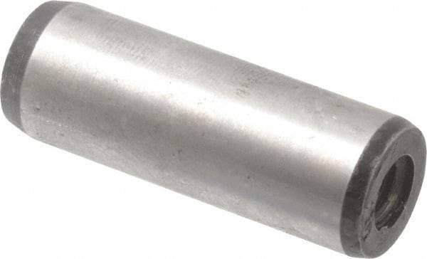 Value Collection - 12mm Diam x 35mm Pin Length Alloy Steel Pull Out Dowel Pin - C 57-63 Hardness, 1 Rounded & 1 Threaded End - Best Tool & Supply