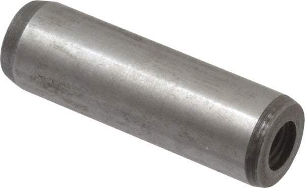 Value Collection - 12mm Diam x 40mm Pin Length Alloy Steel Pull Out Dowel Pin - C 57-63 Hardness, 1 Rounded & 1 Threaded End - Best Tool & Supply