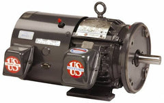 US Motors - 10 hp, TEFC Enclosure, No Thermal Protection, 1,760 RPM, 230/460 Volt, 60 Hz, Three Phase Premium Efficient Motor - Size 215 Frame, Rigid Mount, 1 Speed, Ball Bearings, 23.8/11.9 Full Load Amps, F Class Insulation, Reversible - Best Tool & Supply