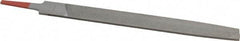 Simonds File - 12" Long, Bastard Cut, Flat American-Pattern File - Double Cut, Tang - Best Tool & Supply