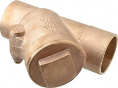 NIBCO - 2" Bronze Check Valve - Y-Pattern, Soldered x Soldered, 300 WOG - Best Tool & Supply