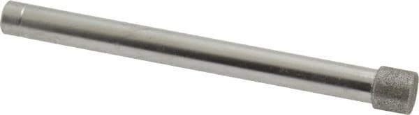 Made in USA - 0.312" Head Diam x 1/4" Head Thickness Diamond (Abrasive) Grinding Pin - 1/4" Shank Diam x 2-3/4" Shank Length, Coarse Grade - Best Tool & Supply