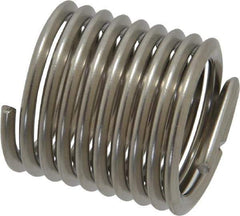 Recoil - 3/4-10 UNC, 1-1/8" OAL, Free Running Helical Insert - 9-3/8 Free Coils, Tanged, Stainless Steel, Bright Finish, 1-1/2D Insert Length - Best Tool & Supply