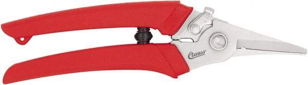 Clauss - 7-1/4" OAL, 1" Capacity, Wire Cutter - 2" Jaw Length x 1/8" Jaw Width, Ergonomic Plastic Handle - Best Tool & Supply