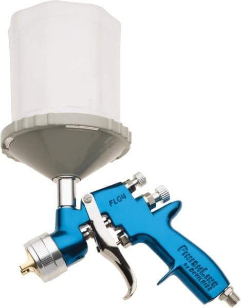 DeVilbiss - Gravity Feed High Volume/Low Pressure Paint Spray Gun - 24 oz Capacity, 100 Max psi, 9.9 to 40 CFM, For Enamels, Epoxies, Lacquers, Polyurethanes, Primers, Sealers, Stains, Thinned Latex, Varnishes - Best Tool & Supply