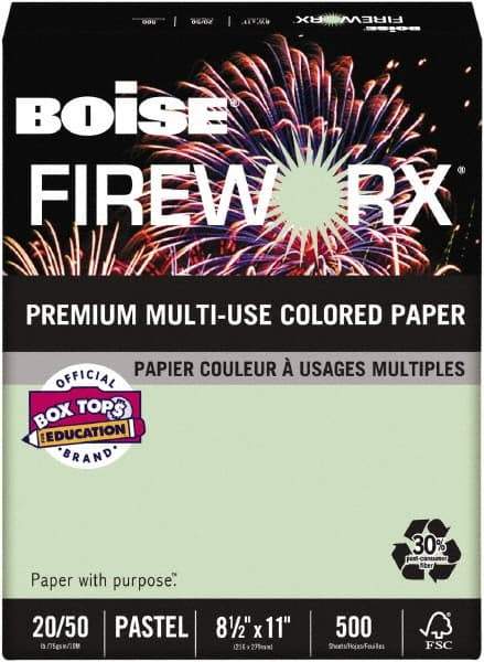 Boise - 8-1/2" x 11" Green Colored Copy Paper - Use with Laser Printers, Copiers, Plain Paper Fax Machines, Multifunction Machines - Best Tool & Supply