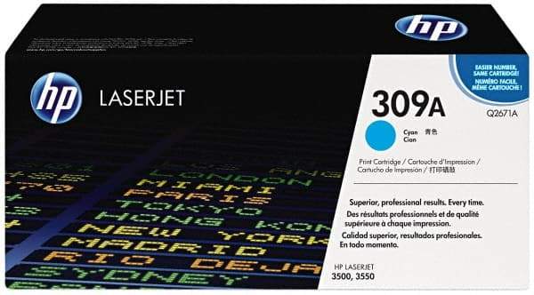 Hewlett-Packard - Cyan Toner Cartridge - Use with HP Color Laser Jet 3500, 3550 - Best Tool & Supply