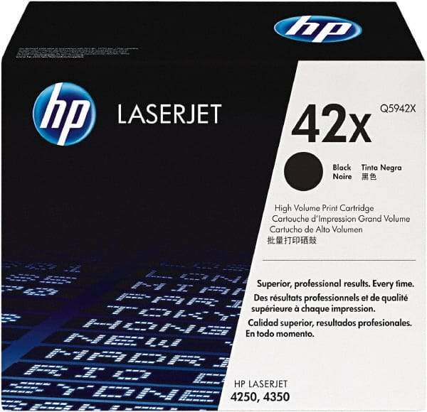 Hewlett-Packard - Black Toner Cartridge - Use with HP LaserJet 4250, 4350 - Best Tool & Supply