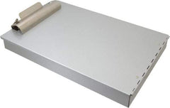 Saunders - 14-1/4 Inch Long x 9-3/4 Inch Wide x 3-1/2 Inch High, Clip Board - Silver - Best Tool & Supply