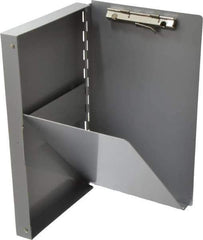 Saunders - 10 Inch Long x 6 Inch Wide x 1 Inch High, Clip Board - Silver - Best Tool & Supply