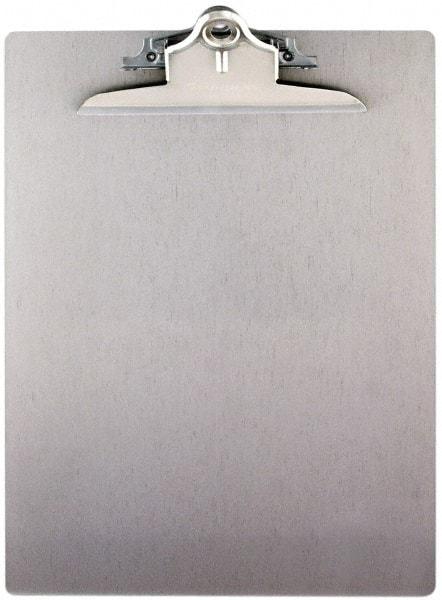 Saunders - 13-1/4 Inch Long x 9 Inch Wide x 1-3/4 Inch High, Clip Board - Silver - Best Tool & Supply