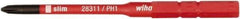 Wiha - #1, Phillips Screwdriver Bit - 75mm OAL - Best Tool & Supply