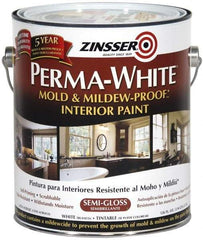 Zinsser - 1 Gal White Semi Gloss Finish Latex Paint - 400 Sq Ft per Gal, Interior/Exterior, <50 gL VOC Compliance - Best Tool & Supply