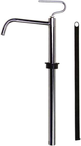 Value Collection - 3/4" Outlet, Steel Hand Operated Drum Pump - 4 oz per Stroke, 18-1/2" OAL, For Petroleum Based Products - Best Tool & Supply