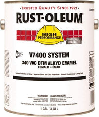 Rust-Oleum - 1 Gal Almond Gloss Finish Alkyd Enamel Paint - 230 to 425 Sq Ft per Gal, Interior/Exterior, Direct to Metal, <340 gL VOC Compliance - Best Tool & Supply