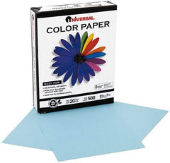 UNIVERSAL - 8-1/2" x 11" Blue Copy Paper - Use with Laser Printers, Copiers, Offset Presses, Spirit Duplicators - Best Tool & Supply