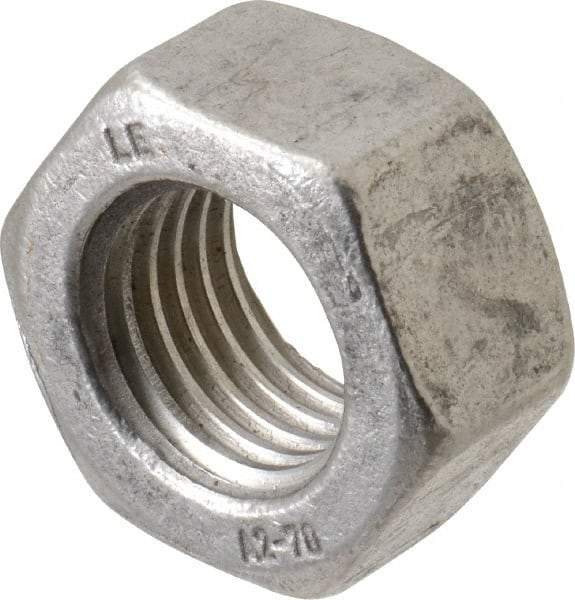 Value Collection - M30x3.50 Metric Coarse Stainless Steel Right Hand Hex Nut - 46mm Across Flats, 24mm High, Uncoated - Best Tool & Supply