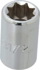 Proto - 1/2", 1/2" Drive, Standard Hand Socket - 8 Points, 1-7/16" OAL, Alloy Steel, Chrome Finish - Best Tool & Supply