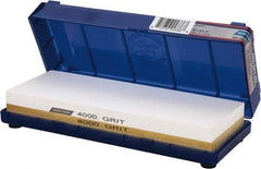 Norton - 8" Long x 3" Wide x 1" Thick, Sharpening Stone - Rectangle, 4000/8000 Grit, Ultra Fine Grade - Best Tool & Supply