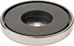 Mag-Mate - 19 Lb Max Pull Force, 5/16" Overall Height, 2.03" Diam, Ceramic Cup Magnet - Best Tool & Supply