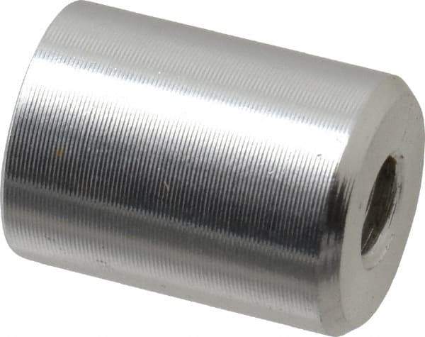 Mag-Mate - 8-32 Thread, 3/8" Diam, 1/2" High, 0.65 Lb Average Pull Force, Neodymium Rare Earth Pot Magnet - 1/4" Tapped Hole Depth, Nickel Plated, Aluminum Insulated - Best Tool & Supply