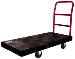 Rubbermaid - 2,500 Lb Capacity Structural Foam/Steel Platform Truck - Structural Foam Deck, 24" OAW, Polyolefin Casters - Best Tool & Supply