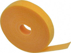 SpeedTech - 15' Long Yellow Nylon & Polyethylene Hook & Loop Strap - 50 Lb Tensile Strength - Best Tool & Supply