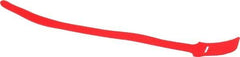 SpeedTech - 15" Long Red Nylon & Polyethylene Hook & Loop Strap - 50 Lb Tensile Strength - Best Tool & Supply