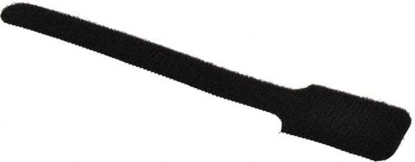 SpeedTech - 6" Long Black Nylon & Polyethylene Hook & Loop Strap - 40 Lb Tensile Strength - Best Tool & Supply