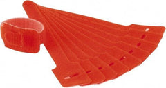 SpeedTech - 6" Long Orange Nylon & Polyethylene Hook & Loop Strap - 40 Lb Tensile Strength - Best Tool & Supply