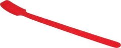 SpeedTech - 8" Long Red Nylon & Polyethylene Hook & Loop Strap - 40 Lb Tensile Strength - Best Tool & Supply