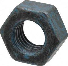 Value Collection - M8x1.25 Metric Coarse Steel Right Hand Hex Nut - 13mm Across Flats, 6.5mm High, Metric Blue Finish - Best Tool & Supply