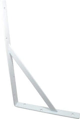 Knape & Vogt - 1,000 Lb Capacity, White Finish, L-Bracket - 16" Long, 10" High - Best Tool & Supply