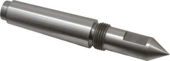 Riten - 3/4" Head Diam, Steel Long Point Solid Dead Center - 3MT Morse Taper, 3/4" Point Diam, 2" Point Length, 2-7/16" OAL - Best Tool & Supply