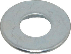 Value Collection - 3/8" Screw, Grade 2 Steel USS Flat Washer - 0.433" ID x 1.03" OD, 0.104" Thick, Zinc-Plated Finish - Best Tool & Supply