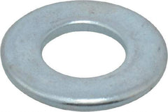 Value Collection - 5/16" Screw, Grade 2 Steel SAE Flat Washer - 0.339" ID x 0.709" OD, 0.08" Thick, Zinc-Plated Finish - Best Tool & Supply