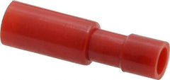 3M - 22 to 18 AWG Bullet Connector - 0.156" Bullet Diam, Red Nylon Insulation - Best Tool & Supply