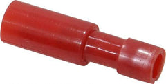 3M - 22 to 18 AWG Bullet Connector - 0.18" Bullet Diam, Red Nylon Insulation - Best Tool & Supply