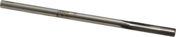 Made in USA - Letter M Carbide-Tipped 4 Flute Chucking Reamer - Straight Flute, 9/32" Straight Shank, 1-1/2" Flute Length, 6" OAL - Best Tool & Supply