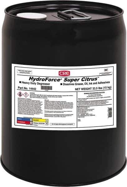 CRC - 5 Gal Bucket Cleaner/Degreaser - Liquid, Citrus - Best Tool & Supply