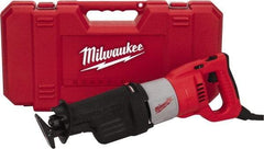 Milwaukee Tool - 3,000 Strokes per Minute, 1-1/4 Inch Stroke Length, Electric Reciprocating Saw - 120 Volts, 13 Amps - Best Tool & Supply