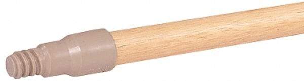 Weiler - 60 x 15/16" Wood Handle for Perma Sweep Floor Brushes - Threaded Connection, Tan - Best Tool & Supply