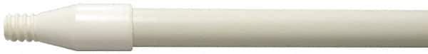 Weiler - 60 x 0.0833" Fiberglass Squeegee Handle - Threaded Connection, White - Best Tool & Supply