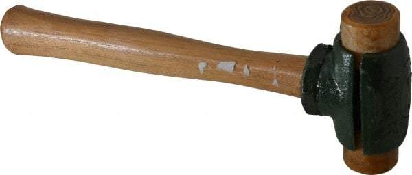 Garland - 1-1/2 Lb Head Rawhide Hammer - 11" OAL, 11" Long Wood Handle - Best Tool & Supply