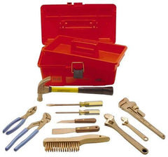 Ampco - 11 Piece Nonsparking Tool Set - Comes in Tool Box - Best Tool & Supply