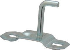 Triton - 3/16" Diam, 1" Long Single Angled End Pegboard Hook - 1-1/4" Projection, 90° Bend, 5/8" Bend Length, Steel - Best Tool & Supply