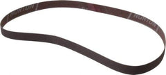 Norton - 1/2" Wide x 24" OAL, 240 Grit, Aluminum Oxide Abrasive Belt - Aluminum Oxide, Very Fine, Coated, Series R228 - Best Tool & Supply