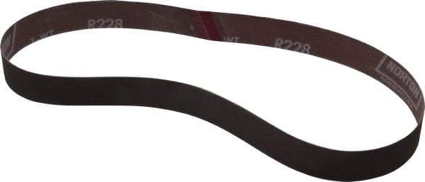 Norton - 1" Wide x 30" OAL, 320 Grit, Aluminum Oxide Abrasive Belt - Aluminum Oxide, Extra Fine, Coated, Series R228 - Best Tool & Supply